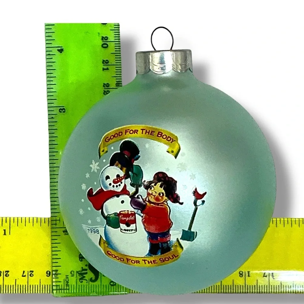Campbell's Soup Kids 1998 Collector's Edition glass ball ornament Original Box